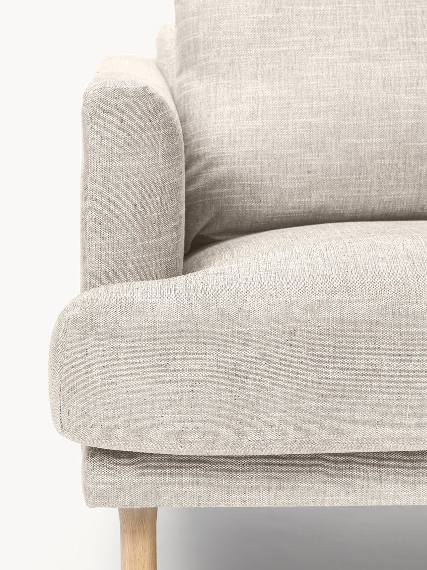 Trilye Tekli Koltuk Açık Bej