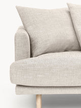 Trilye Üçlü Koltuk Açık Bej