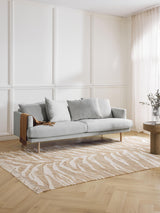 Trilye Üçlü Koltuk Açık Gri