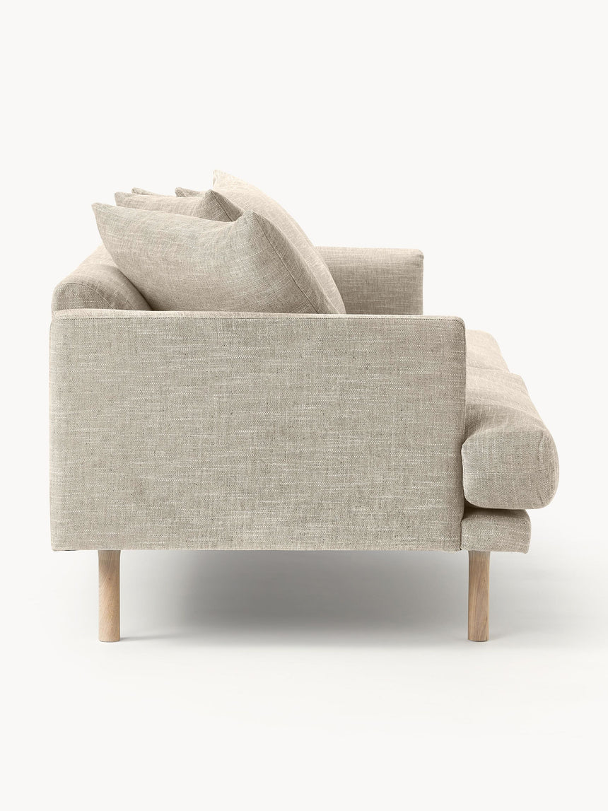 Trilye Üçlü Koltuk Bej