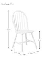 Vilma Ahşap Sandalye Beyaz