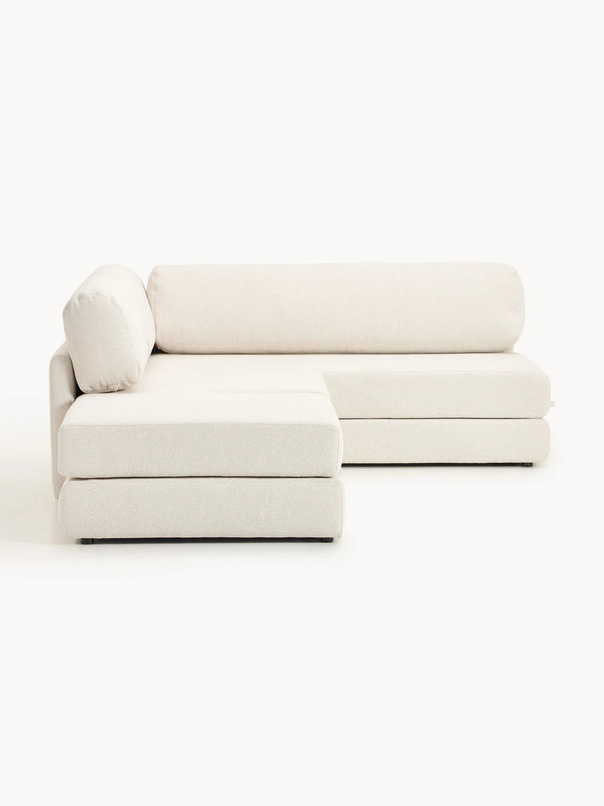 Voys Bazalı Köşe Koltuk Kırık Beyaz Şönil