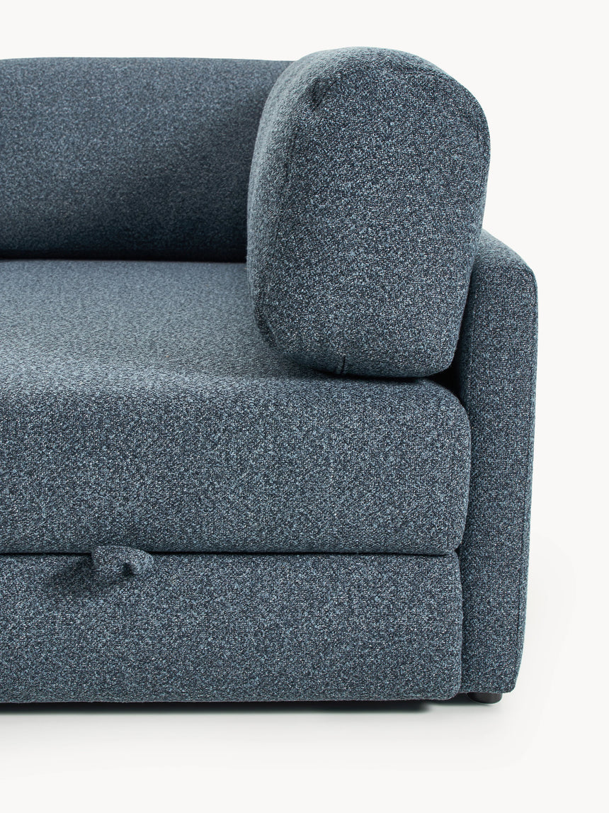 Voys Bazalı Köşe Koltuk Mavi Şönil