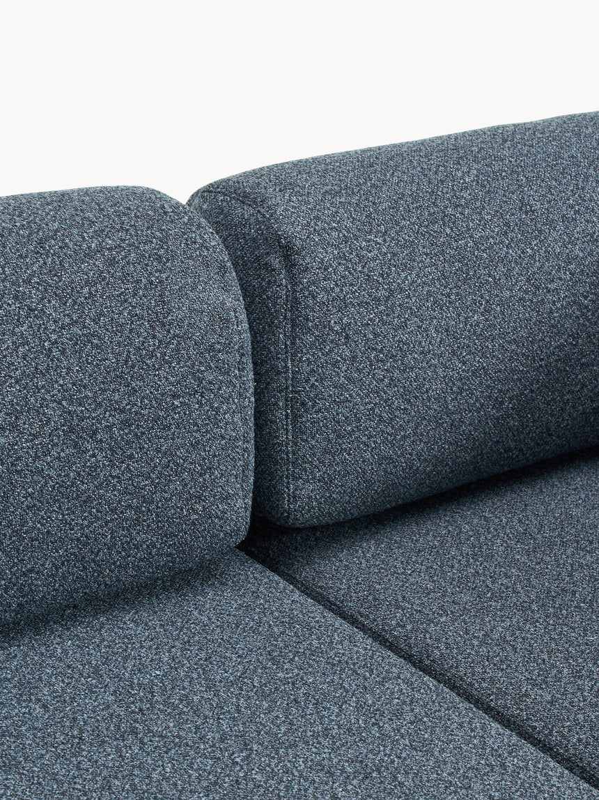 Voys Bazalı Köşe Koltuk Mavi Şönil