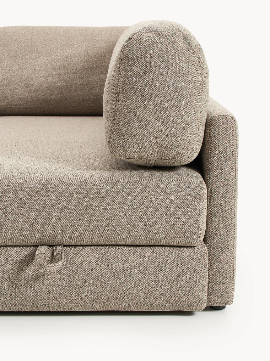 Voys Bazalı Köşe Koltuk Sütlü Kahve Şönil