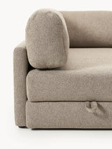 Voys Bazalı Köşe Koltuk Sütlü Kahve Şönil