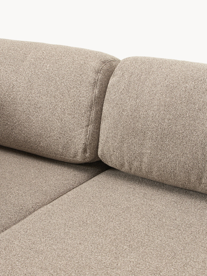 Voys Bazalı Köşe Koltuk Sütlü Kahve Şönil