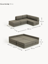 Voys Bazalı Köşe Koltuk Yeşil Şönil