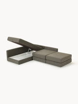 Voys Bazalı Köşe Koltuk Yeşil Şönil