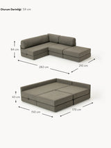 Voys Bazalı Köşe Koltuk Yeşil Şönil