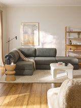 Voys Bazalı Köşe Koltuk Yeşil Şönil