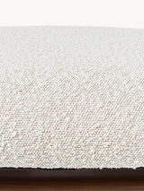 Vuhan Ahşap Puf Kırık Beyaz Bukle