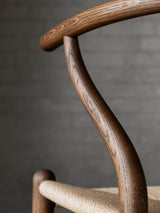 Wishbone Hasır İşlemeli Ahşap Sandalye Ceviz