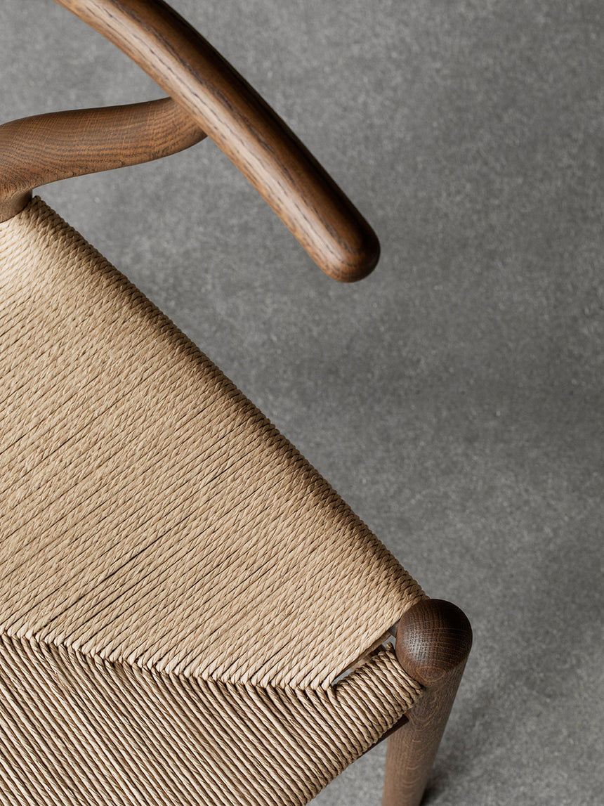 Wishbone Hasır İşlemeli Ahşap Sandalye Ceviz