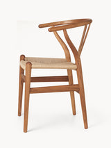 Wishbone Hasır İşlemeli Ahşap Sandalye Meşe