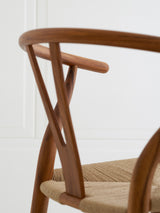 Wishbone Hasır İşlemeli Ahşap Sandalye Meşe