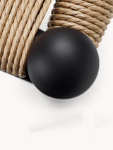 Wishbone Hasır İşlemeli Ahşap Sandalye Siyah