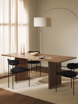 Yay Dikdörtgen Ahşap Yemek Masası Ceviz