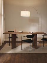 Yay Dikdörtgen Ahşap Yemek Masası Ceviz