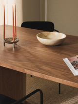 Yay Dikdörtgen Ahşap Yemek Masası Ceviz