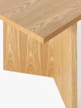 Yay Dikdörtgen Ahşap Yemek Masası Dışbudak