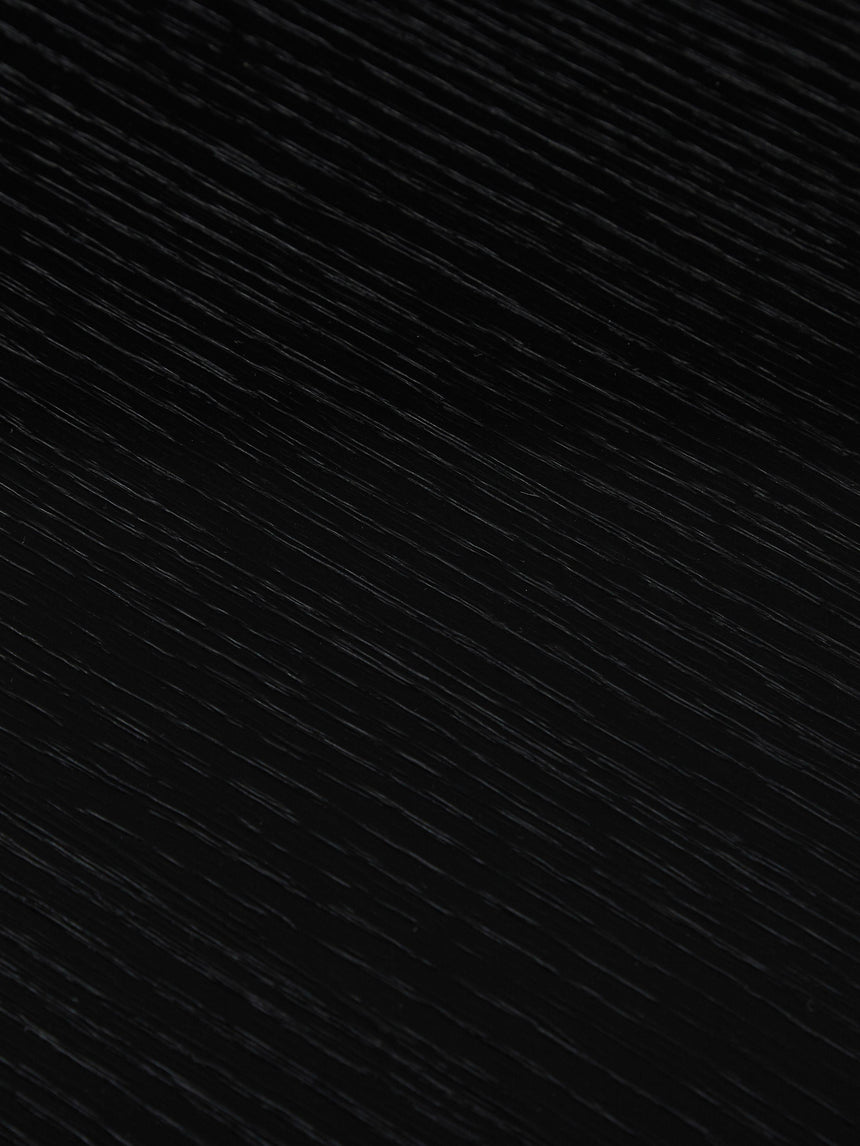 Yay Oval Ahşap Yemek Masası Siyah