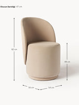 Zafira Kumaş Sandalye Bej