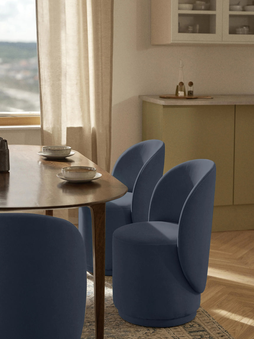 Zafira Kumaş Sandalye Gri Mavi