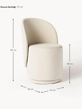 Zafira Kumaş Sandalye Kırık Beyaz